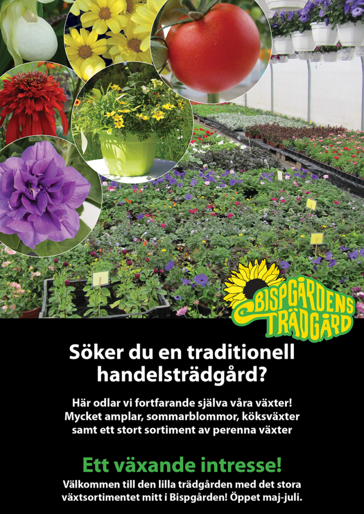 Affisch Bispgårdens Trädgård