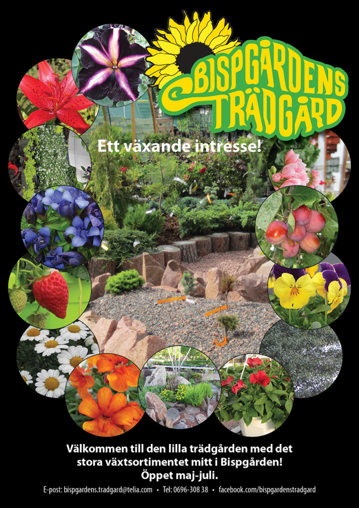 Affisch Bispgårdens Trädgård