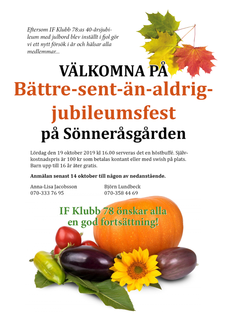 Affisch Sönneråsgården